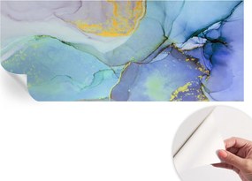 Öntapadós tapéta 3D fali ragasztóval Akvarell formák 250x104 cm