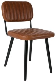 Konyakbarna étkezőszék Jake Worn – White Label