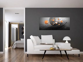 Narancssárga gömbök képe (120x50 cm)