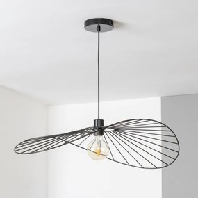 Brilagi - LED függeszték kábelen CERIA WIRE 1xE27/40W/230V 60x80 cm fekete
