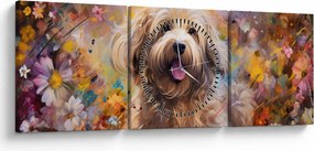 Kép - Happy Dog II. (órával) (90x30 cm)