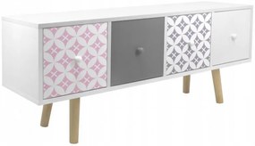 Natasa Retro Komód 4 Fiókkal 5834 Fehér N