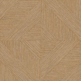 Decoprint Imani Tobago barna-okkersárga geometrikus texturált vlies tapéta – IM28013