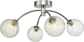 DAR LIGHTING IZZ0450-03 IZZY Mennyezeti Csillár Csiszolt Króm, Átlátszó G9 IP20
