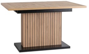 Bővíthető asztal 130 - 180 cm artisan tölgy fekete Giant