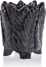 Home of Nature fekete fém virágcserép 10 cm