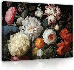 Vászon Falikép Virágok Bazsarózsa A Nappali Hálószobájába Modern 120x80