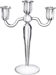 PURITY üveg gyertyartó 25 cm