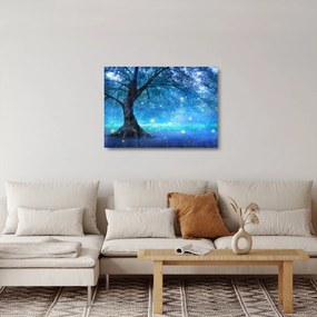 Üveg kép - Misztikus erdő (70x50 cm)