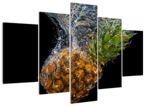 Ananász a vízben képe (150x105 cm)