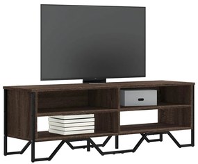 barna tölgy színű szerelt fa TV-szekrény 122 x 34 x 41 cm