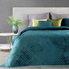 Mintás egyszínű ágytakaró türkiz ágyhoz Szélesség: 220 cm | Hossz: 240 cm