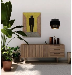 Csillár zsinóron NESS 1xE27/60W/230V fekete