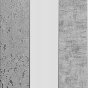 Vinil Tapéta Szürke Csíkos, Ezüst Kopásokkal