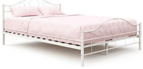 Mimi fém ágykeret ajándék ágyráccsal több méretben és színben-Fehér 140x200cm