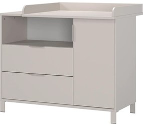 Krémszínű gyerek komód pelenkázó feltéttel 115x102x77 cm Alkmaar – Germania