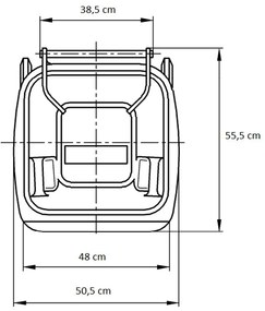 Hulladéktároló 120L SÁRGA