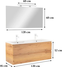 Vario Forte 120 Fürdőszoba komplett szekrény