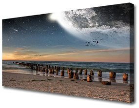 Vászonkép Ocean Beach Landscape 120x60 cm