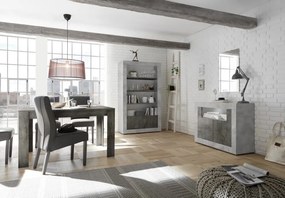URBINO Beton-Oxidált Kis Komód 2 ajtós 110cm