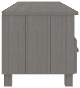 HAMAR világosszürke tömör fenyőfa TV-szekrény 158 x 40 x 40 cm