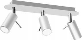 Preston White/chrome mennyezeti lámpa 3x mini GU10