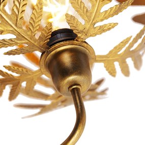 Vintage fali lámpa arany 25 cm - Botanica