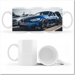 Nyomott mintás bögre Kék Bmw M3 Auto