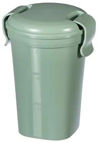 Ételtartó pohár, 600ml, műanyag, CURVER, Lunch&amp;Go, zöld (KHMU233)