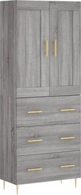 vidaXL szürke sonoma szerelt fa magasszekrény 69,5 x 34 x 180 cm