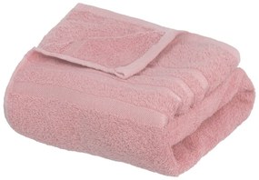 Rózsaszín frottír pamut fürdőlepedő 70x140 cm Simple – Casa Selección