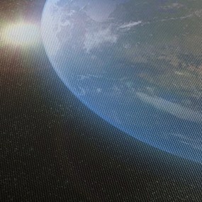 A táj képe az űrből (120x50 cm)