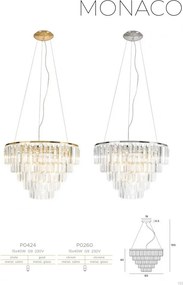 Függeszték Arany MONACO MAXLIGHT P0424