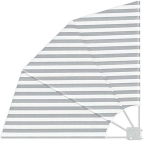 vidaXL Erkély adatvédelmi képernyő Antracit és Fehér 115 x 115 cm