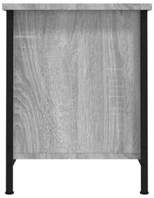 szürke sonoma színű szerelt fa TV-szekrény ajtókkal 60x35x45 cm