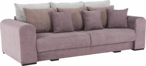 Extra tágas kanapé, lila, őreg rózsaszín, bézs színű, GILEN BIG SOFA