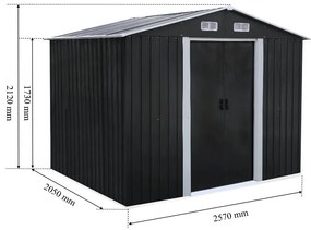 Alaska 6x8 kerti szerszámtároló ház