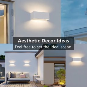 Brilagi - LED kültéri fali lámpatest DONNANI LED/7W/230V 20 cm fehér IP44