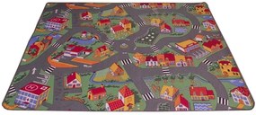 Masina színes autós gyerekszőnyeg 200 x 300 cm