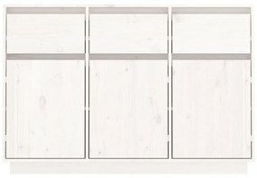 fehér tömör fenyőfa tálalószekrény 110 x 34 x 75 cm