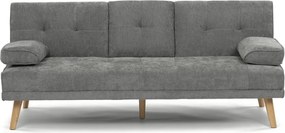 Háromszemélyes kihúzható kanapé, szürke, szövet, ASB-C3034 GREY2