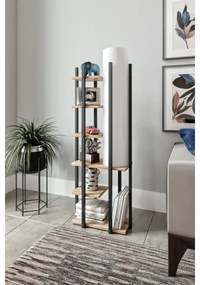 Állólámpa polcokkal MODA DOR 1xE27/40W/230V fekete/barna