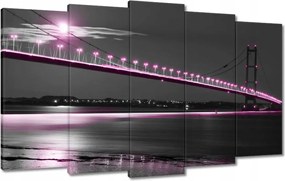 Festmények 100x60 Lila világítás