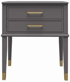 Sötétszürke éjjeliszekrény Westerleigh – CosmoLiving by Cosmopolitan