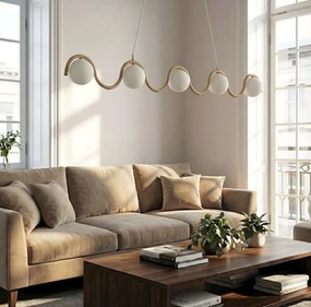 Emibig modern függeszték sinus bézs fehér emi1664/5
