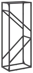 fekete hidegen hengerelt acél tűzifatároló 40x25x100 cm