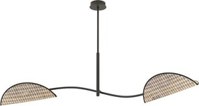 Emibig modern mennyezeti lámpa lotus barna fekete emi1463/2