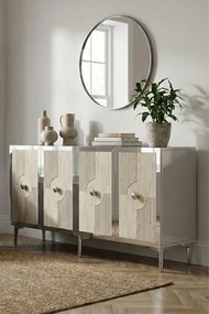 Pega 150 - White, Travertine, Silver