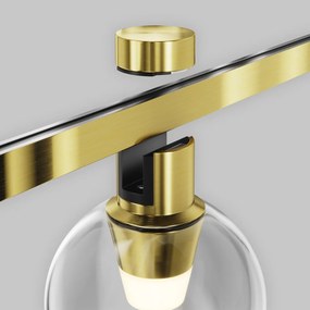 TR148-1-3W2.7K-BS-DE Bubble Alumínium Sín lámpafej Sárgaréz Színű LED 3 W 2700 Kelvin 60 Lumen IP20