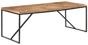 tömör akác és mangófa étkezőasztal 200 x 90 x 76 cm